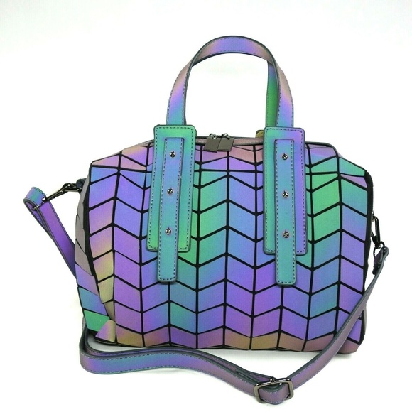 GOWETION Handbags - Luminous Geometric Lattice Handbag